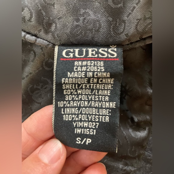 New Guess Wool Trench Cowl Neck Coat - Picture 7 of 10